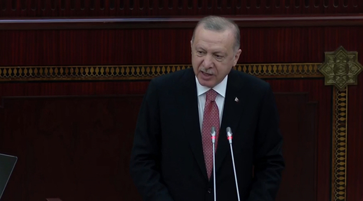 Cumhurbaşkanı Erdoğan: Bugün Azerbaycan’ın yanındayız. Bütün dünya bilsin ki yarın da yanında yer alacağız