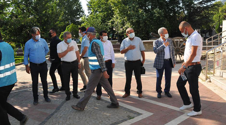 Başkan Akkaya belediye personeliyle bayramlaştı
