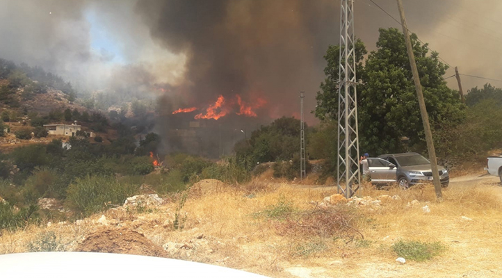 Mersin-Antalya yolu kapandı, yangın yerleşim yerlerini tehdit ediyor