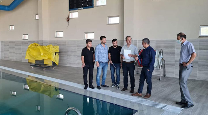 Konya Gençlik ve Spor İl Müdürü Şahin’den yarı olimpik havuzda inceleme