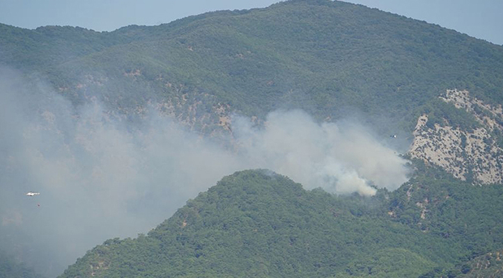 Kazdağları’nda orman yangını! Havadan ve karadan müdahale ediliyor