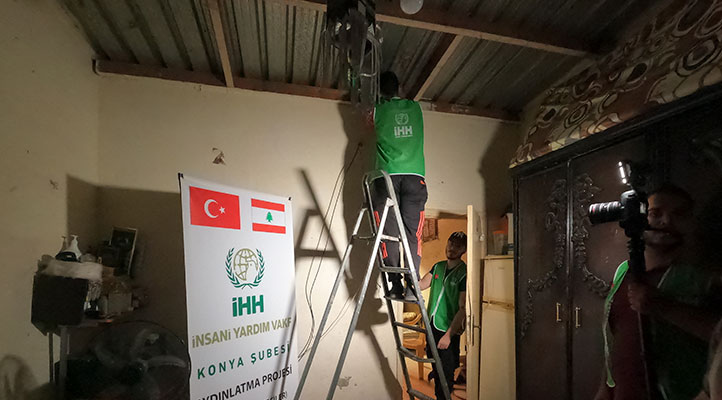 Lübnan’daki Filistinli mültecilerin ışığını Konya’daki hayırseverler yakıyor
