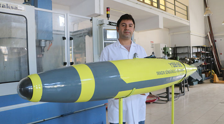 Yangın söndürme bombasında yerli ve milli adım