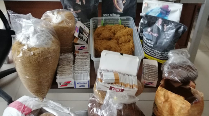 Akşehir’de 25 kilo kaçak tütün ele geçirildi