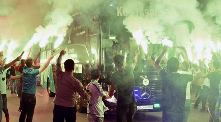 Konyaspor meşaleler ile karşılanacak