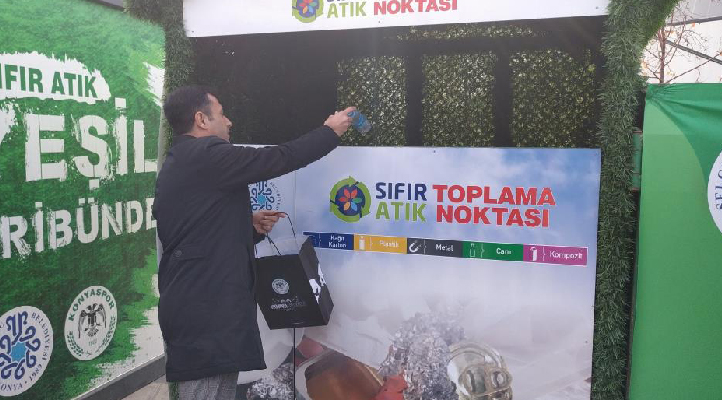 Konya’da 5 plastik veya cam şişe getirene Konyaspor maçı bileti verildi