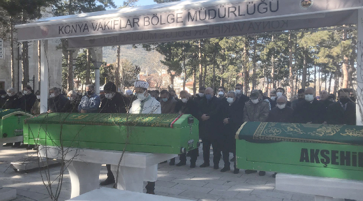 Akşehir’de şehit babası son yolculuğuna uğurlandı