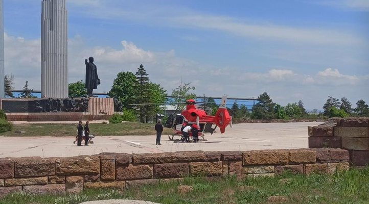 Kalp krizi geçiren hasta helikopterle Konya’ya sevk edildi