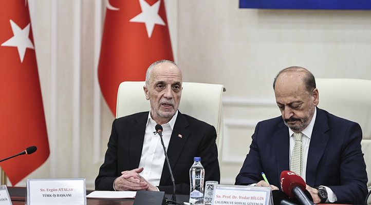 TÜRK-İŞ Genel Başkanı Atalay asgari ücrete enflasyon oranında artış istedi