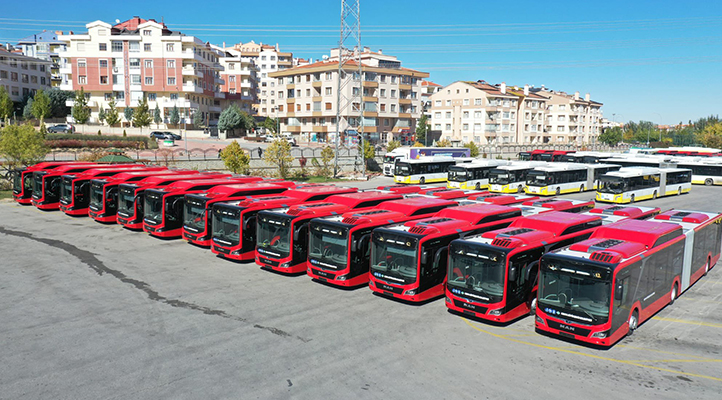 15 otobüs daha geldi! Konya’da 96 yeni otobüs  toplu ulaşımda hizmete sunuldu