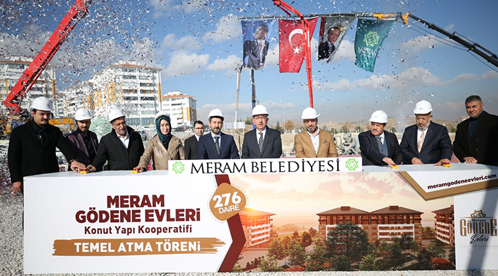 Meram Gödene Evleri’nin temeli atıldı