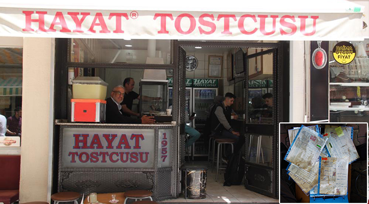 Konya’nın meşhur tostçusunun ‘Hayat’ markasını hatıra diye sakladıkları evraklar korudu