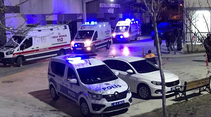 Konya’da çıkan silahlı kavgada 7’si polis 11 kişi yaralandı