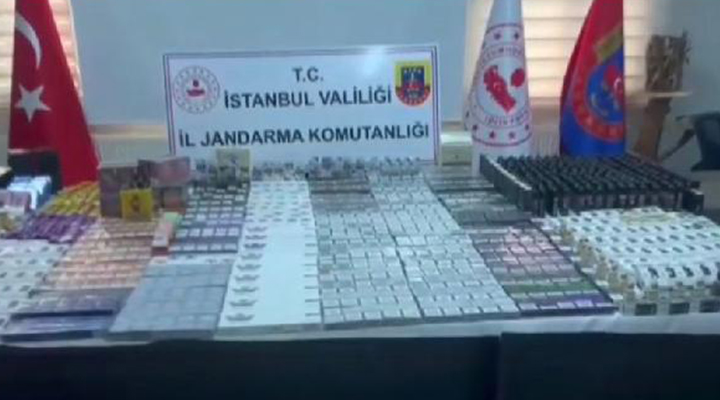 Jandarmadan kaçak sigara operasyonu