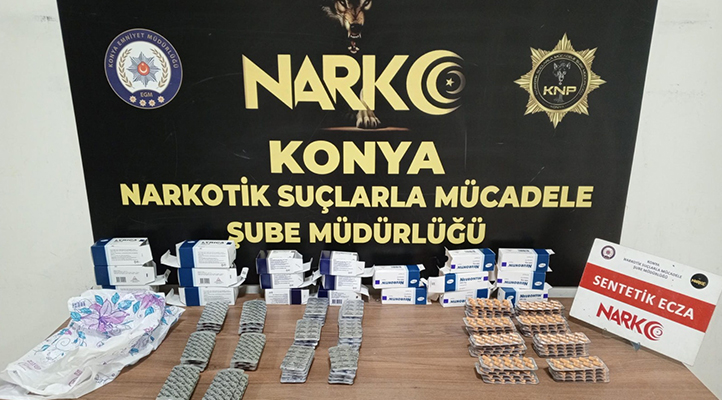Konya’da uyuşturucu operasyonunda 13 kişi gözaltına alındı