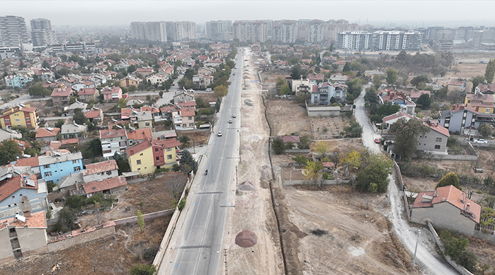 Konya’nın en önemli bağlantı yollarından biri olan o cadde de yol yapım çalışmaları başladı!