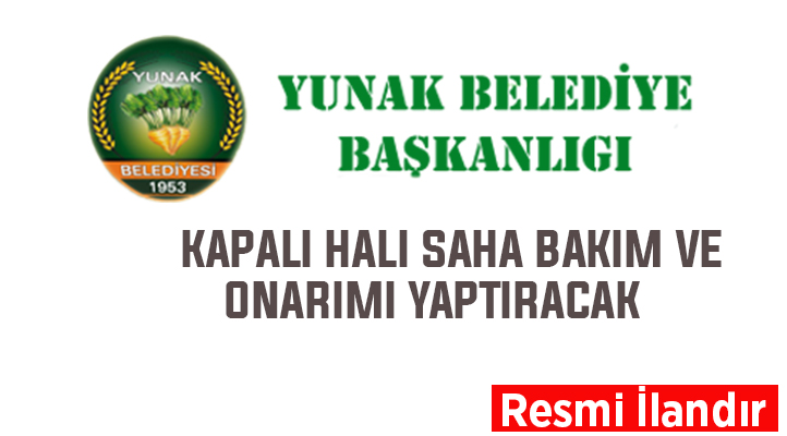 Yunak Belediyesi, halı saha bakım ve onarımı yaptıracak