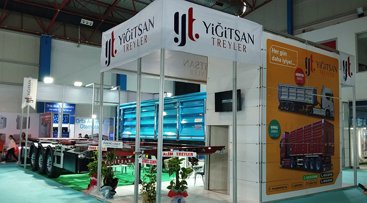 Mersin Lojistik ve Taşımacılık Fuarın’a Konya’dan Yiğitsan Treyler’de katıldı