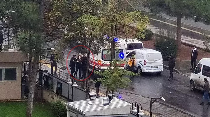 Adliyede çıkan kavgada atılan damacana polisin burnunu kırdı: 4 gözaltı