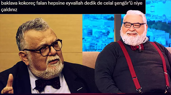 Yunan TV programcısının Celal Şengör’e benzerliği sosyal medyada gündem oldu