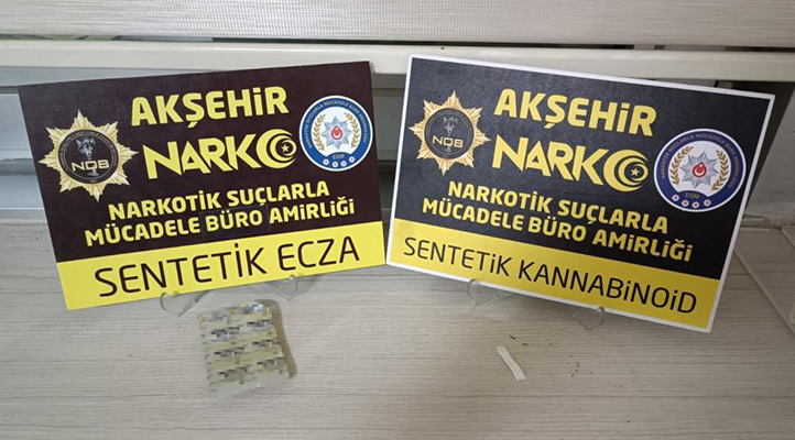 Konya’da uyuşturucuyla yakalanan 3 kişi gözaltına alındı