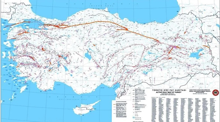 Diri fay hattı haritası güncellendi! İşte en tehlikeli fayların geçtiği iller listesi… Konya’da son durum