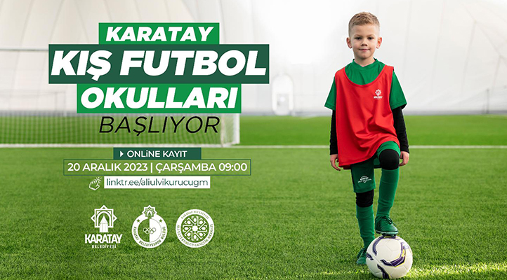 Karatay Kış Futbol Okulları için kayıtlar başladı