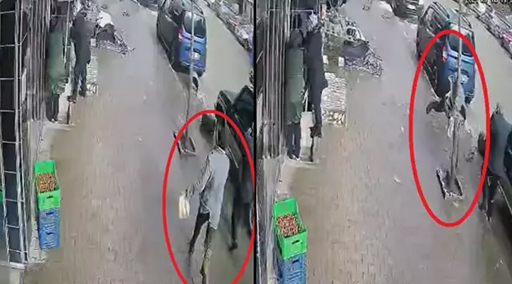 Ordu’da kuvvetli rüzgar; ağaca tutunarak ayakta kalabildi