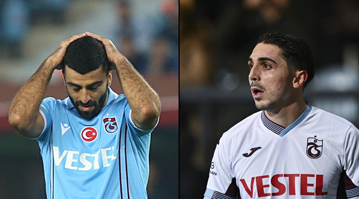 Trabzonspor’da Abdülkadir Ömür ve Umut Bozok kadro dışı bırakıldı