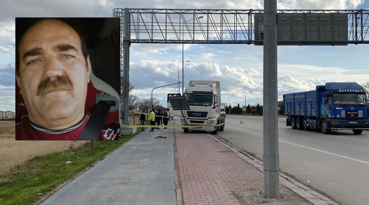 Konya’da başına levha çarpan tır sürücüsü hayatını kaybetti