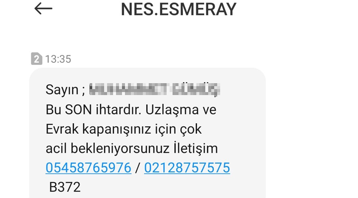 Dolandırıcılığın yeni yöntemi: N.Esmeray