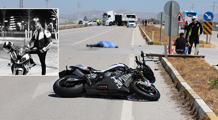 Konya’da tıra çarpan motosikletin sürücüsü öldü