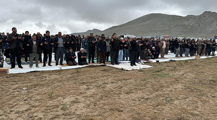 Karapınar’da yağan yağmurlar için şükür duası yapıldı