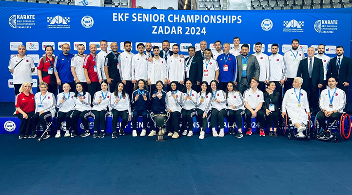 Türkiye Milli Karate Takımı, Avrupa şampiyonasını zirvede tamamladı