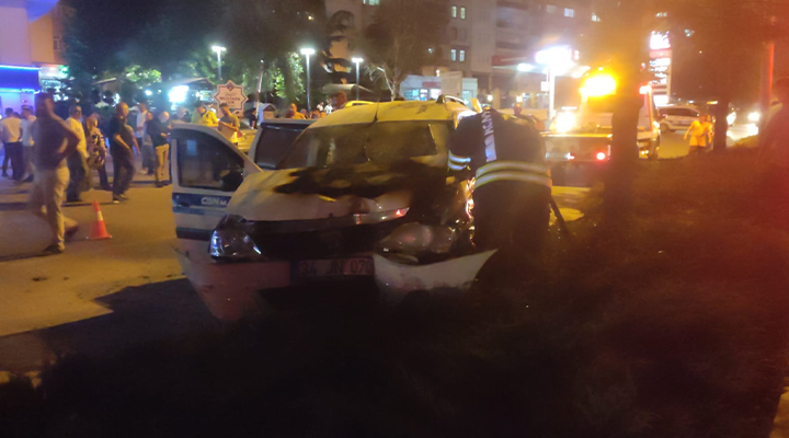 Konya’da trafik kazasında 2 kişi yaralandı