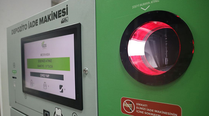 Yerli depozito iade otomatları göreve hazır