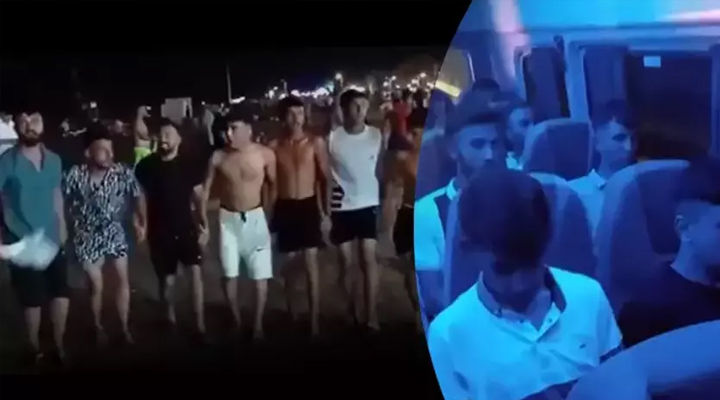 Mersin’de terör halayı çeken gruba, polis minibüsünde ‘Ölürüm Türkiyem’ şarkısı dinletildi