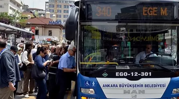 Ankara’da toplu ulaşıma yüzde 40 zam