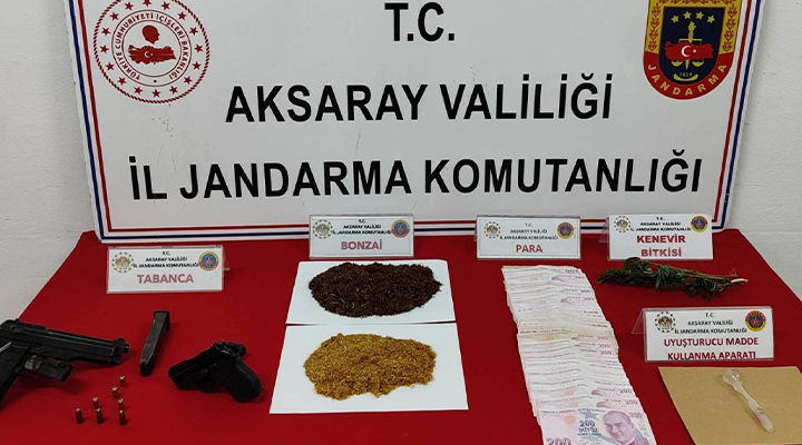 Aksaray’da uyuşturucu tacirlerine operasyon: 1 tutuklama