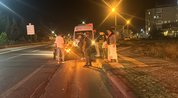 Sivas’ta motosikletin çarptığı yaya ağır yaralandı