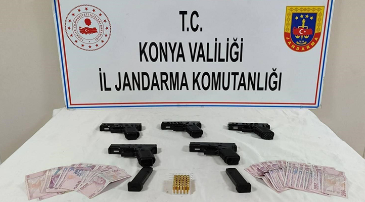 Konya’da silah kaçakçılarına operasyon: 1 şüpheli tutuklandı