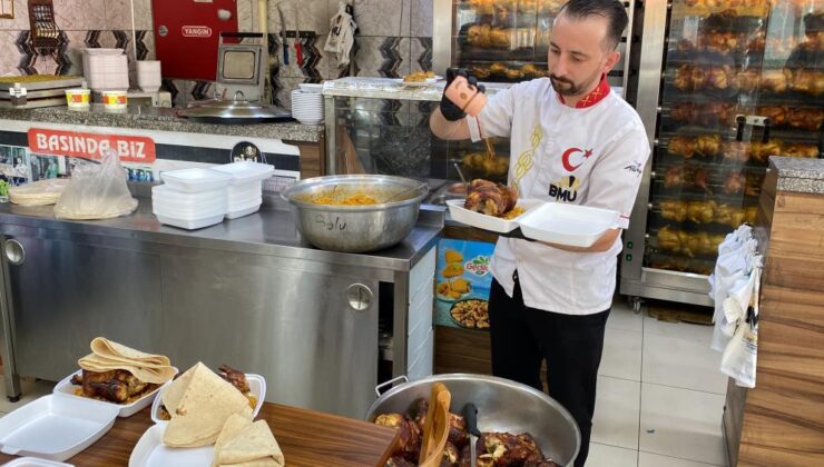 Konyalı esnaf, askıda tavuk uygulaması ile ihtiyaç sahiplerini iftarda sevindirmeye devam ediyor