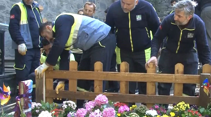 İtalyan şefin oğlu Mattia Ahmet Minguzzi’nin tahrip edilen mezarı onarıldı