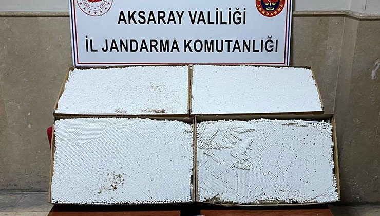 Aksaray’da yolcu otobüsünün bagajında kaçak sigara çıktı