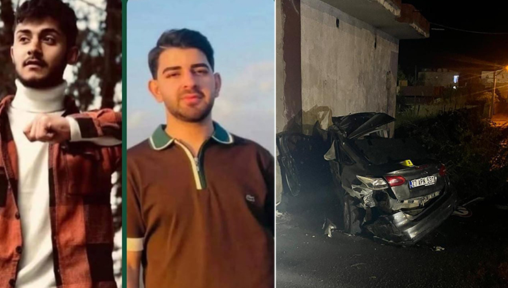 Duvara çarpan otomobildeki 2 kişi öldü