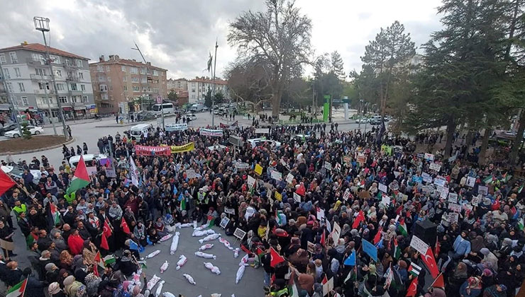 Ereğli’de Doğu Türkistan ve Gazze için destek yürüyüşü düzenlendi