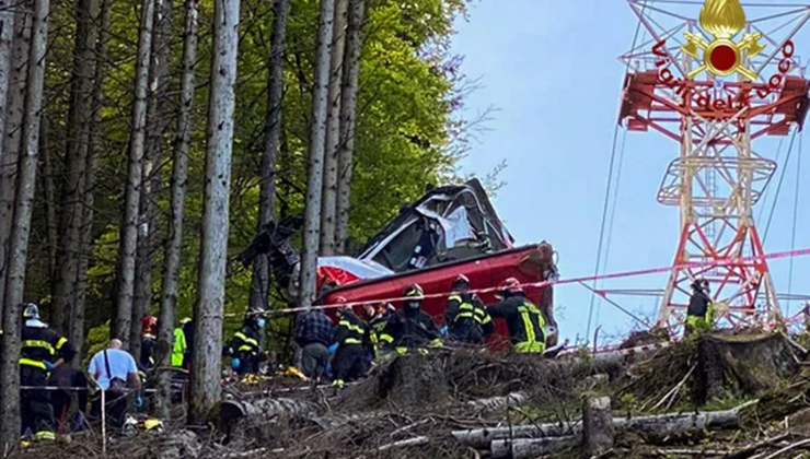 İtalya’da teleferik kabini düştü: 4 ölü