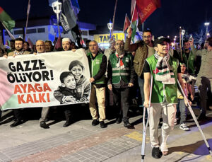 Konya’da Gazze’ye destek yürüyüşü yapıldı