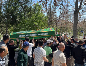 Konya’da otomobilin çarptığı çocuğa son veda
