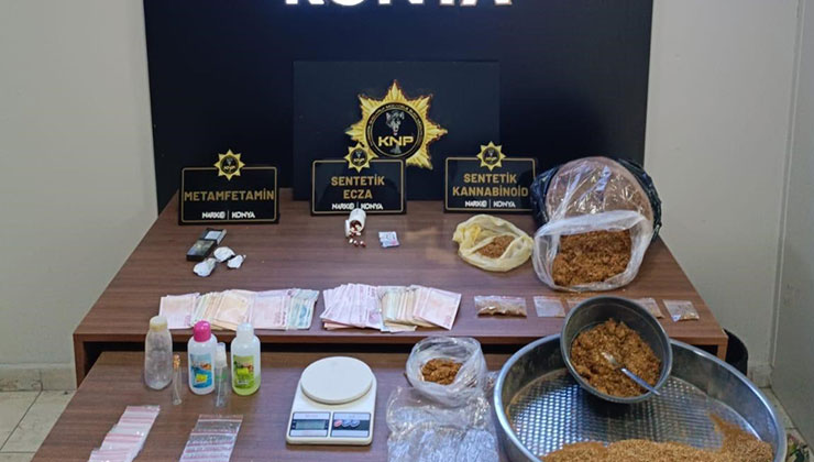Konya’da uyuşturucu operasyonları: 46 tutuklama